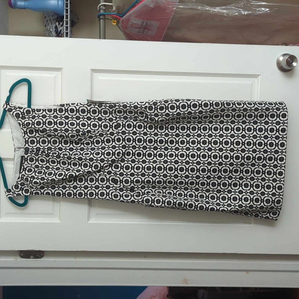 Black and White Nine West Shift Dress